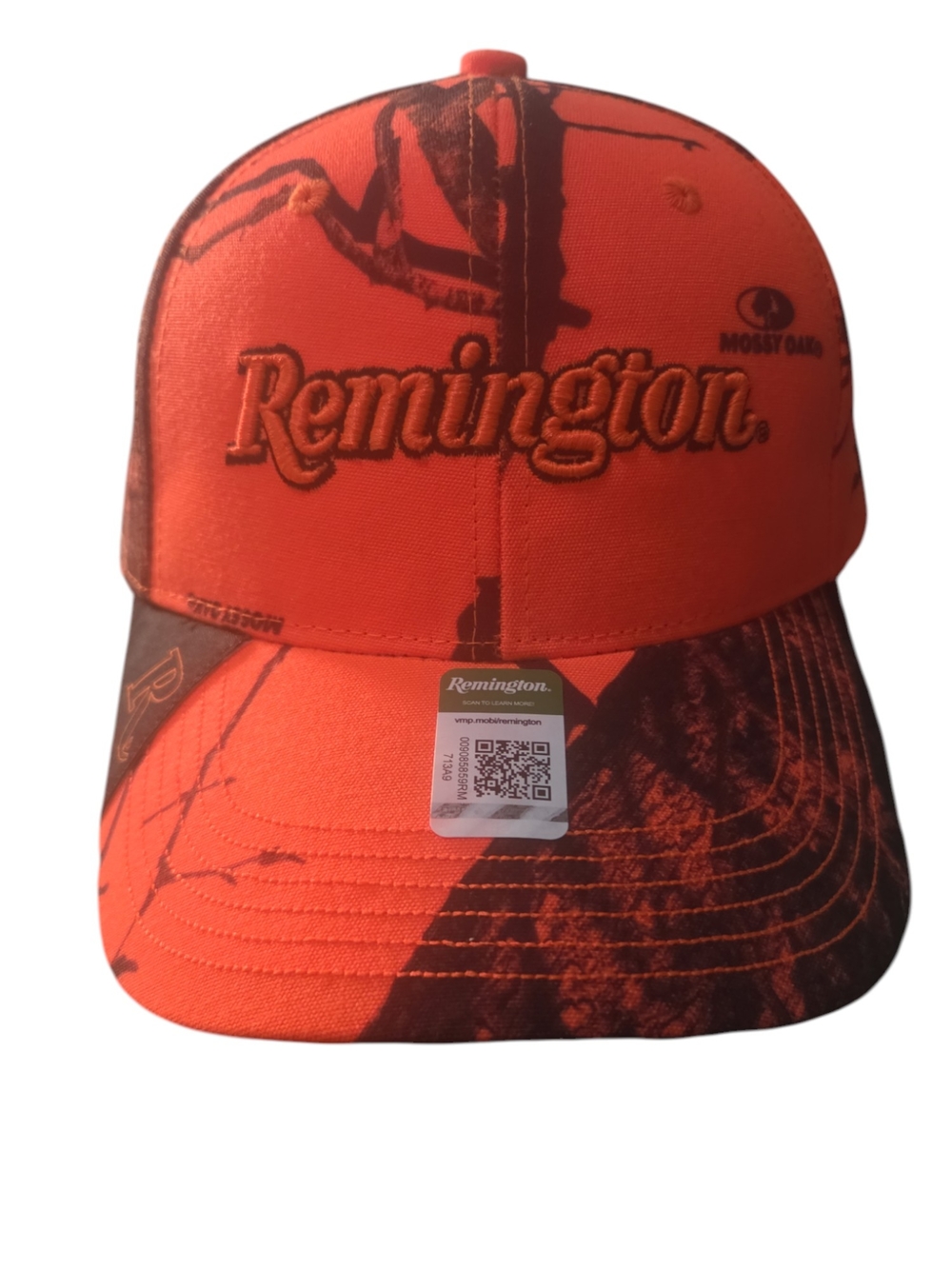 Remington Orange Mossy Oak Camo Trucker Hat